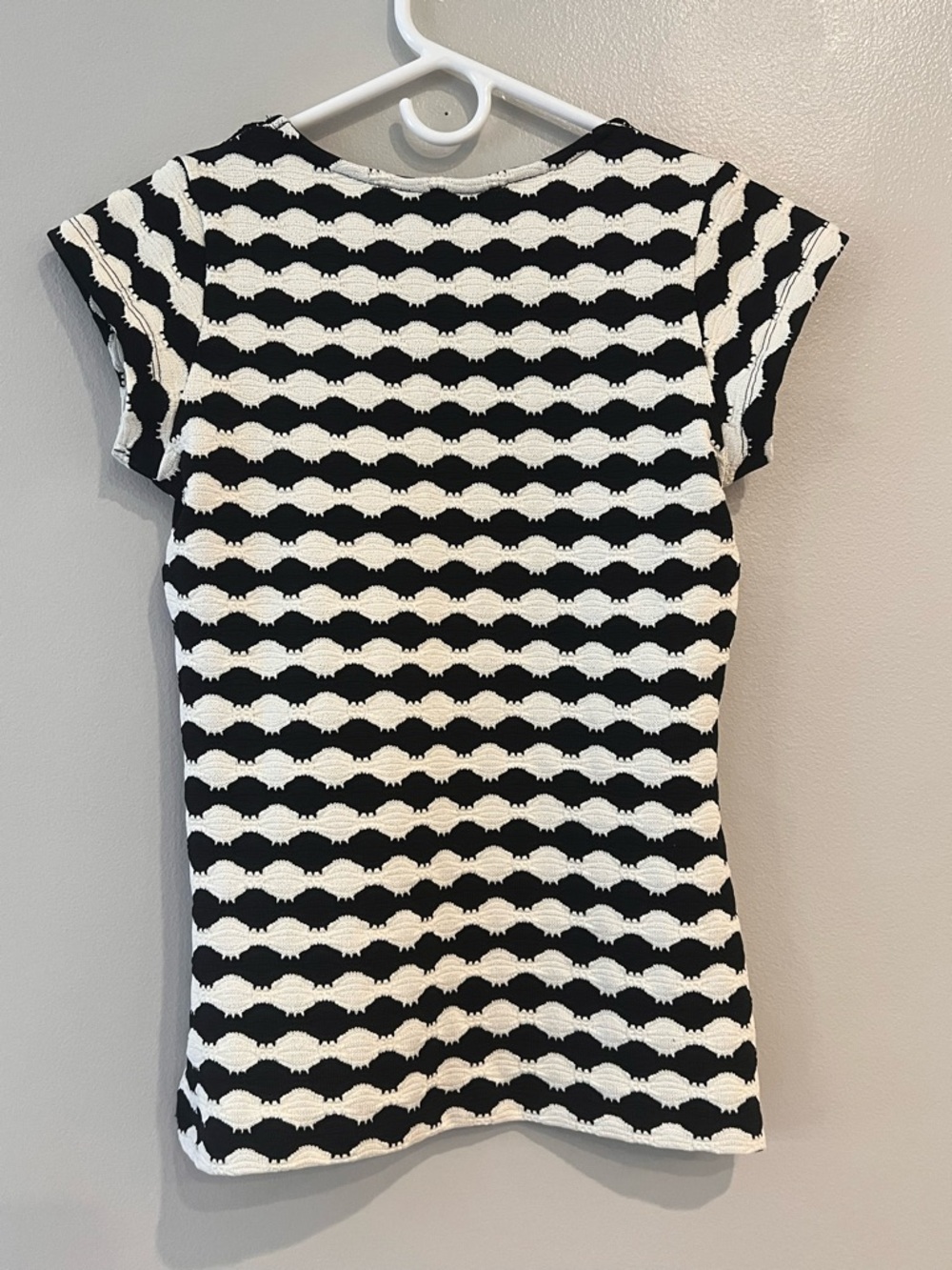 Saint + Sofia textured knit short sleeve top Sz XS / US 4 - Picture 2 of 4
